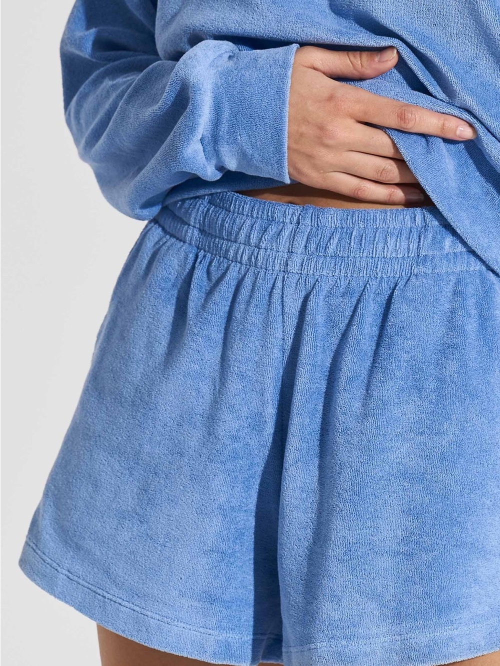 Fila Light Blue Terry Athletic Shorts